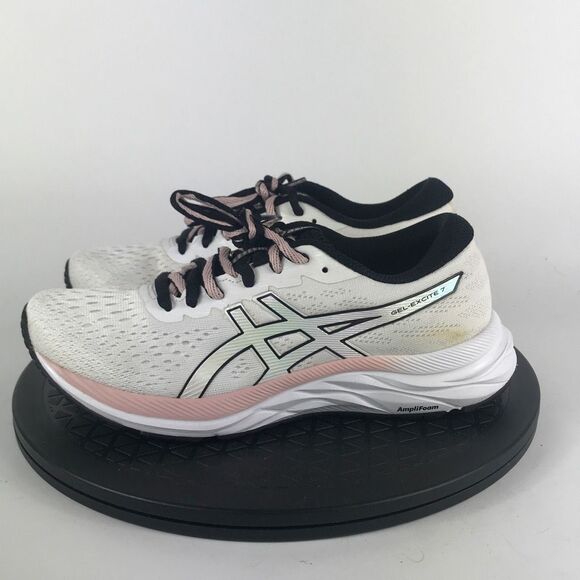 Asics Gel-Excite 7 White/Pink Athletic Running Shoes 1012A840 Women’s Size 7 - Picture 8 of 12